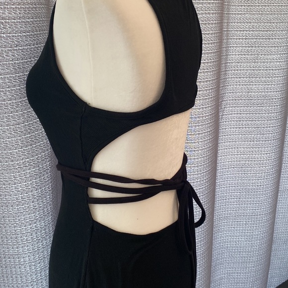 Shein  Black Backless Midi Women’s Dress Size Large - Picture 5 of 9